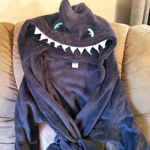 Boys Shark hooded bathrobe size 14/16